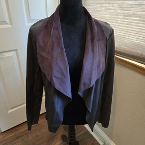 ⭐️Bar III Women's Bordeax Vegan Leather Jacket⭐️